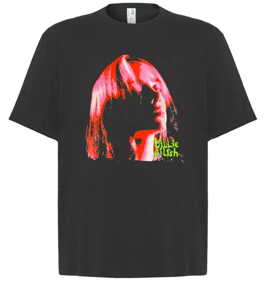 Футболка Оверсайз Силует Білі Айліш Черный фото