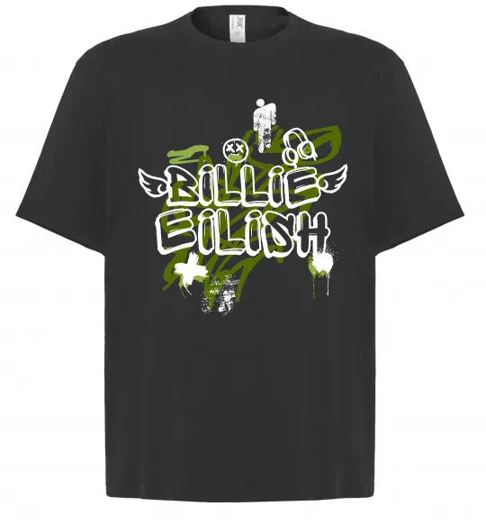 Футболка Оверсайз Billie Eilish Grafity Черный фото