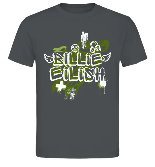 Мужская футболка Billie Eilish Grafity Графит фото