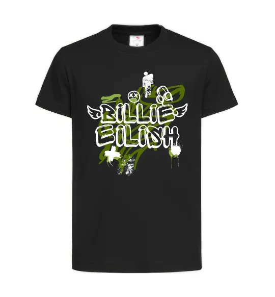 Детская футболка Billie Eilish Grafity Черный фото