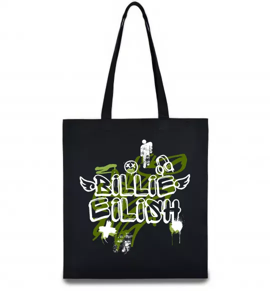 Эко-сумка Billie Eilish Grafity Черный фото