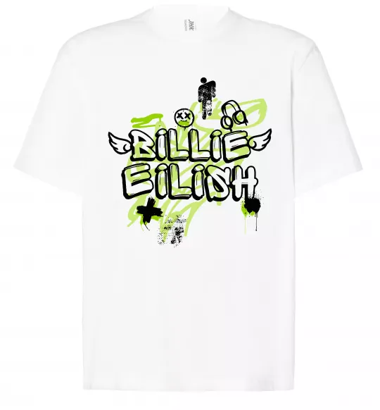 Футболка Оверсайз Billie Eilish Grafity Белый фото