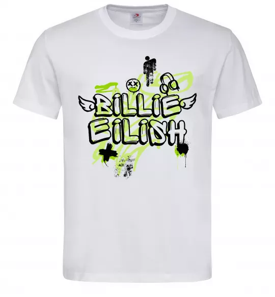 Мужская футболка Billie Eilish Grafity Белый фото