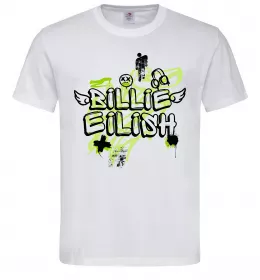Мужская футболка Billie Eilish Grafity Белый фото