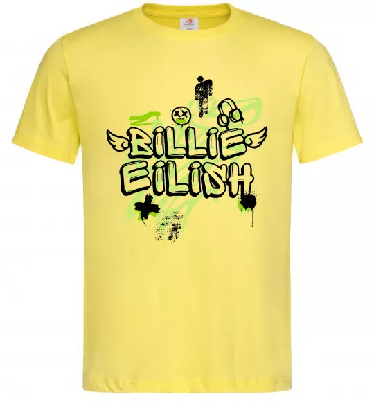 Мужская футболка Billie Eilish Grafity Лимонный фото