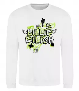 Свитшот Billie Eilish Grafity Белый фото