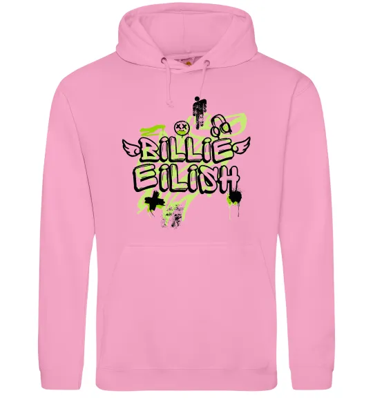 Женская толстовка (худи) Billie Eilish Grafity Розовый фото