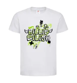 Дитяча футболка Billie Eilish Grafity Білий фото