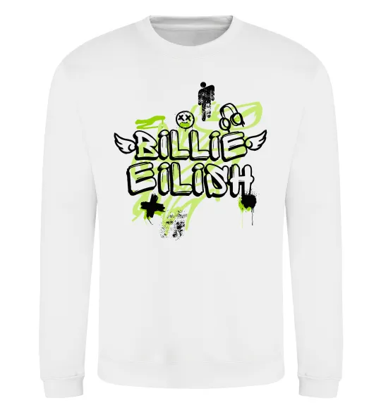 Свитшот Billie Eilish Grafity Белый фото