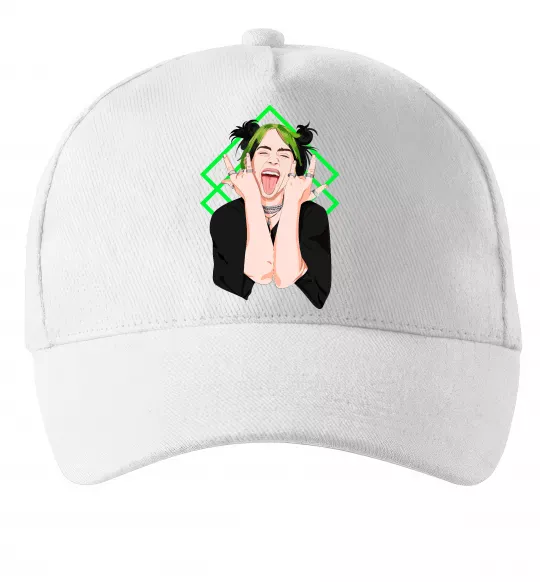 Кепка Billie Eilish art Белый фото