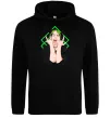 Мужская толстовка (худи) Billie Eilish art Черный фото