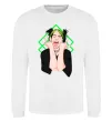 Світшот Billie Eilish art Білий фото