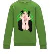 Детский Свитшот Billie Eilish art Лаймовый фото