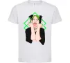 Дитяча футболка Billie Eilish art Білий фото