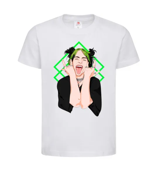 Детская футболка Billie Eilish art Белый фото