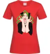 Женская футболка Billie Eilish art Красный фото