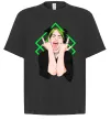 Футболка Оверсайз Billie Eilish art Чорний фото