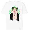 Футболка Оверсайз Billie Eilish art Білий фото