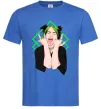 Мужская футболка Billie Eilish art Ярко-синий фото