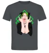 Мужская футболка Billie Eilish art Графит фото