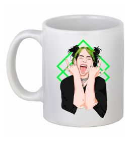 Чашка керамічна Billie Eilish art