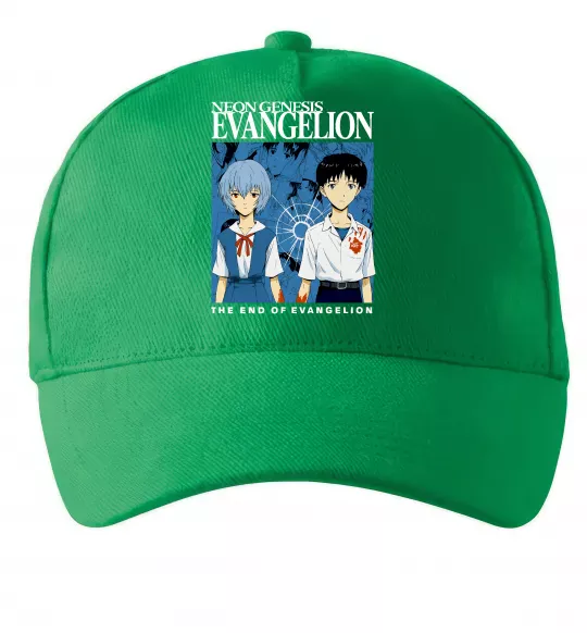 Кепка The end of evangelion Зелений фото