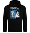 Мужская толстовка (худи) The end of evangelion Черный фото