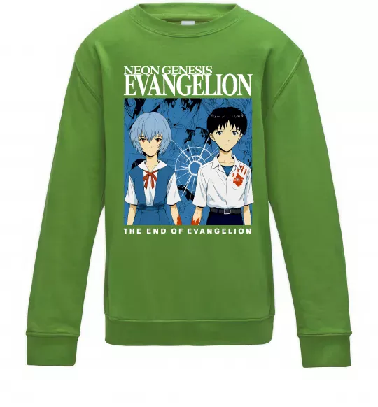 Детский Свитшот The end of evangelion Лаймовый фото