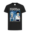 Дитяча футболка The end of evangelion Чорний фото