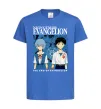 Дитяча футболка The end of evangelion Яскраво-синій фото