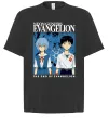 Футболка Оверсайз The end of evangelion Черный фото