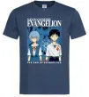 Чоловіча футболка The end of evangelion Темно-синій фото