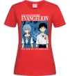 Женская футболка The end of evangelion Красный фото