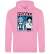 Чоловіча толстовка (худі) The end of evangelion Рожевий фото