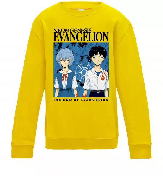 Детский Свитшот The end of evangelion Солнечно желтый фото