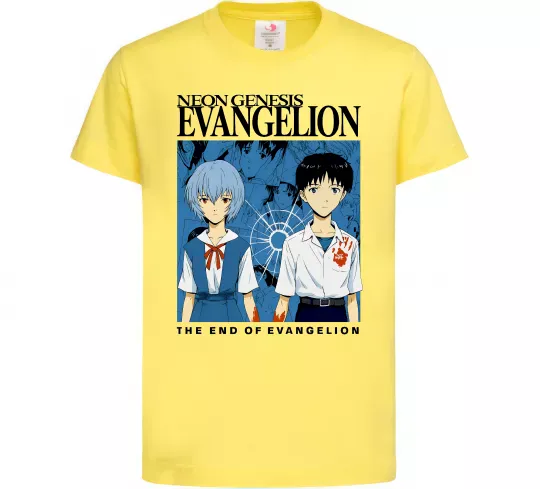 Дитяча футболка The end of evangelion Лимонний фото