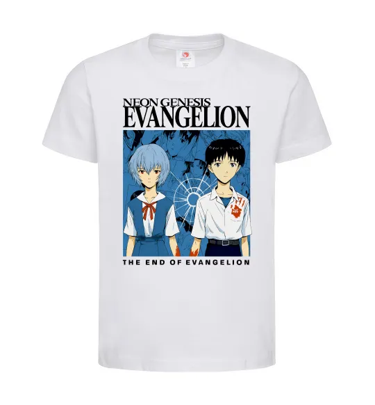 Дитяча футболка The end of evangelion Білий фото