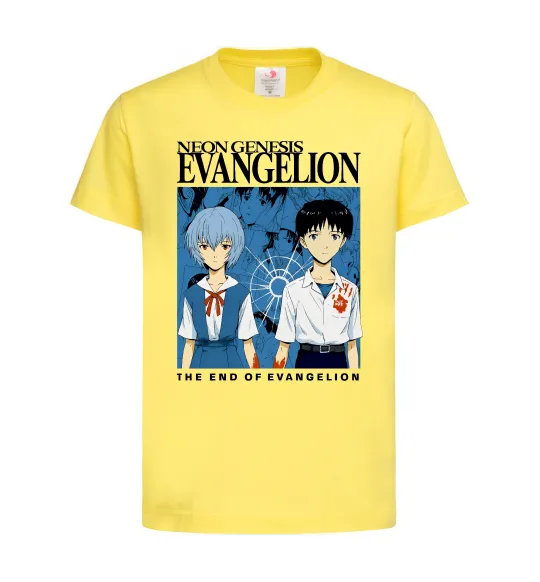 Дитяча футболка The end of evangelion Лимонний фото