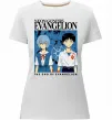 Женская премиум футболка The end of evangelion Белый фото