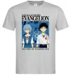 Чоловіча футболка The end of evangelion Сірий фото
