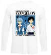 Лонгслів The end of evangelion Білий фото