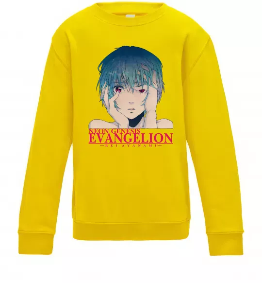 Детский Свитшот Rey Ayanami Солнечно желтый фото