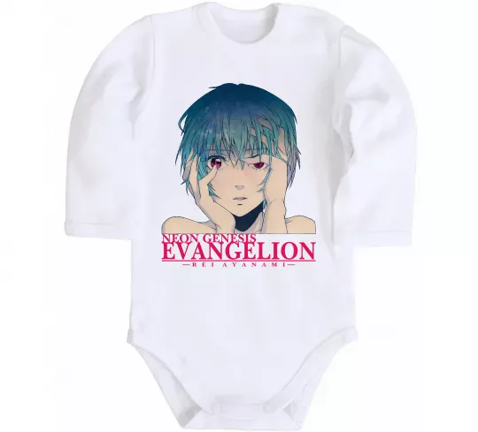 Дитячий бодік Rey Ayanami Білий фото