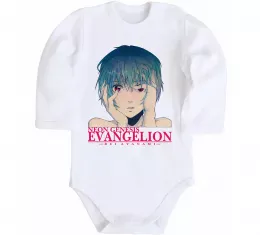 Дитячий бодік Rey Ayanami Білий фото