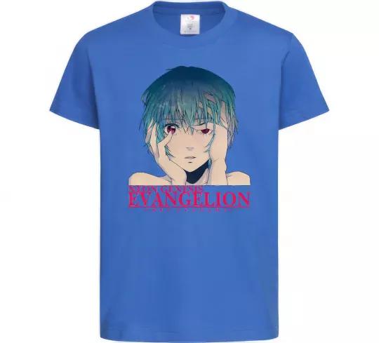 Детская футболка Rey Ayanami Ярко-синий фото