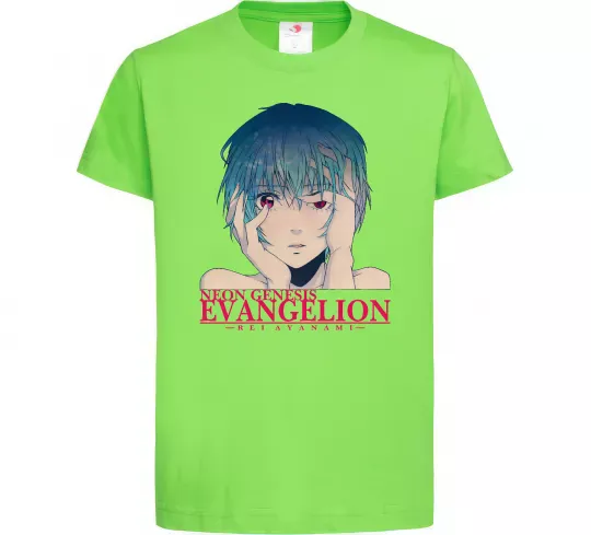 Детская футболка Rey Ayanami Лаймовый фото