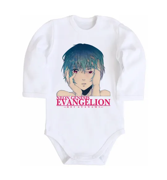 Детский боди Rey Ayanami Белый фото