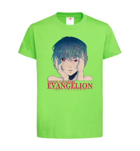 Дитяча футболка Rey Ayanami Лаймовий фото