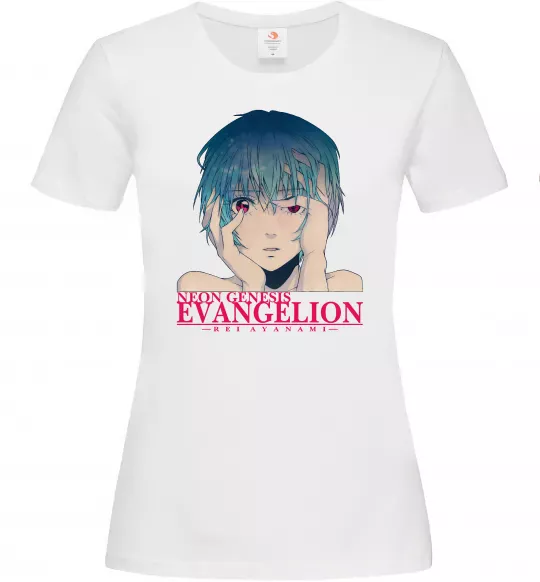 Женская футболка Rey Ayanami Белый фото
