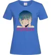 Женская футболка Rey Ayanami Ярко-синий Женская футболка Rey Ayanami Ярко-синий фото